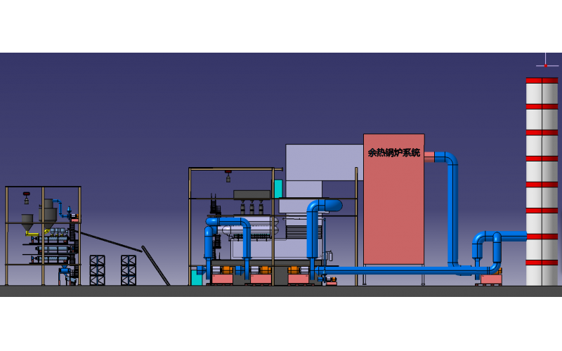 石油焦粉耦合余热利用
